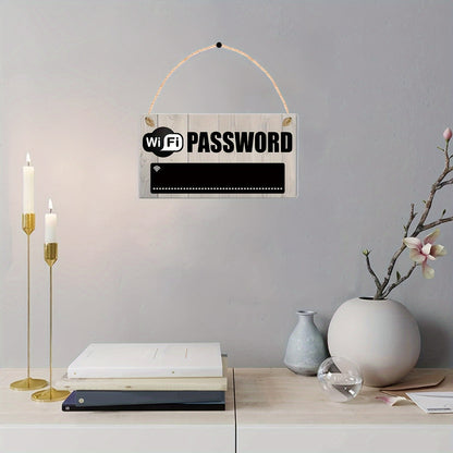 WiFi Sign Wooden Plaque - DECO