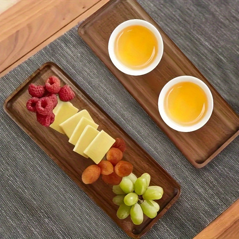 Yellow Acacia Wood Serving Tray - DECO