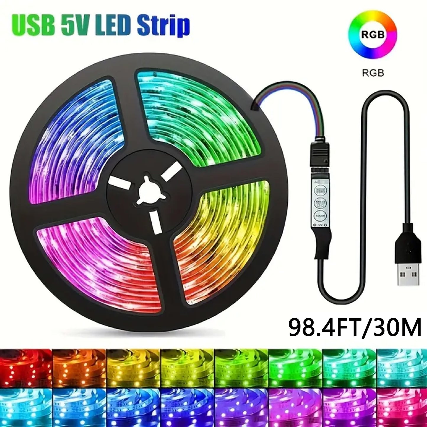 RGB LED Strip Lights (1-30M) - DECO