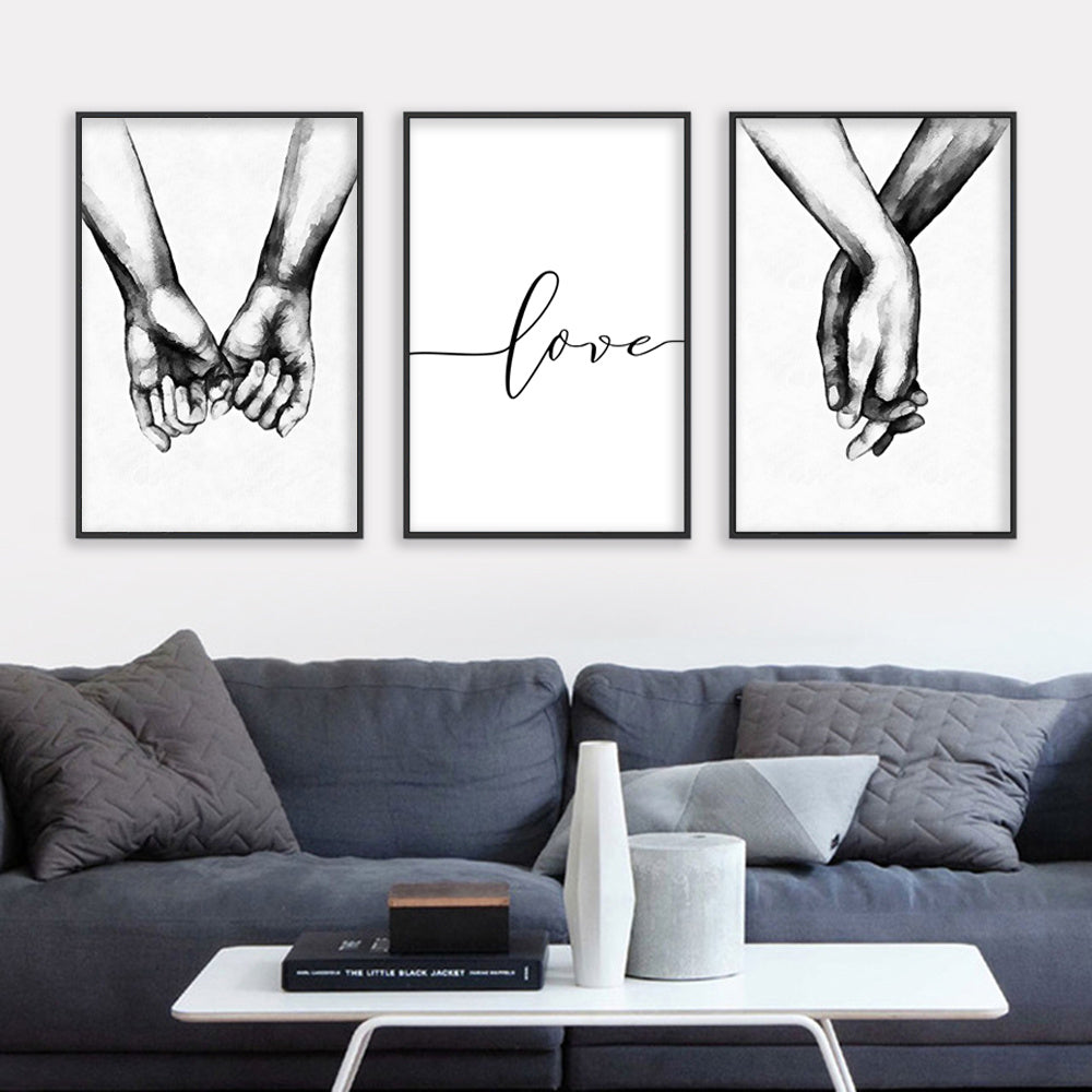 Love Hand Wall Decals (3pcs) - DECO