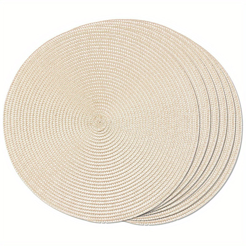 Round Braided Placemats (6 pcs) - DECO