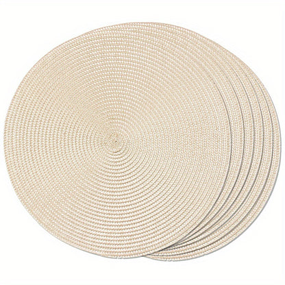 Round Braided Placemats (6 pcs) - DECO