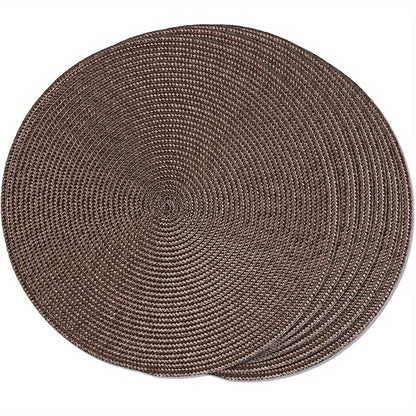 Round Braided Placemats (6 pcs) - DECO