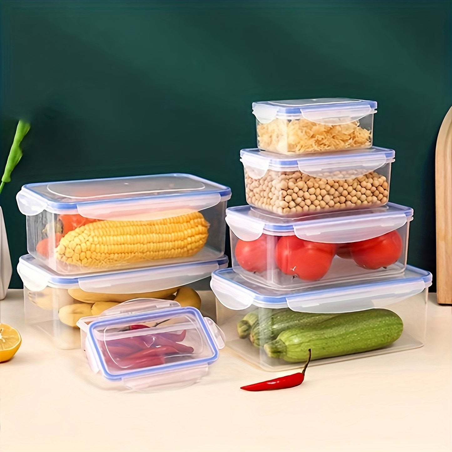 Plastic Food Storage Containers (2 pcs) - DECO