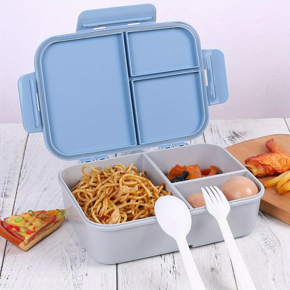 Flip Top Lunch Box with Tableware 1200ml - DECO