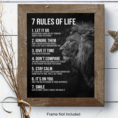 7 Rules of Life Poster - DECO