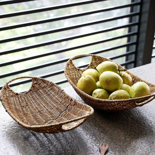 Rattan-Style Snack Tray - DECO