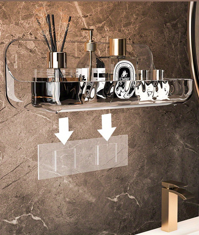 Acrylic Wall-Mounted Bathroom Organizer - DECO