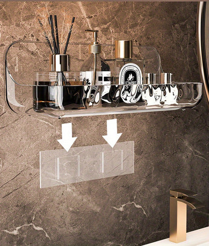 Acrylic Wall-Mounted Bathroom Organizer - DECO