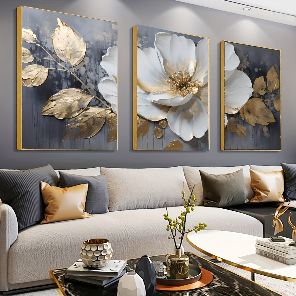 Modern Abstract Flower Art Print Set - DECO