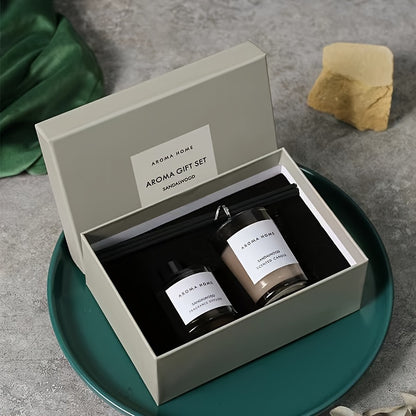 Aroma Scented Candle & Fragrance Diffuser Gift Set - DECO