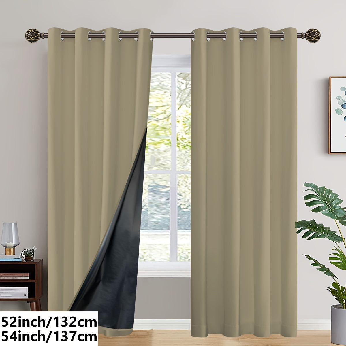 Insulated Blackout Curtains (2 pcs)