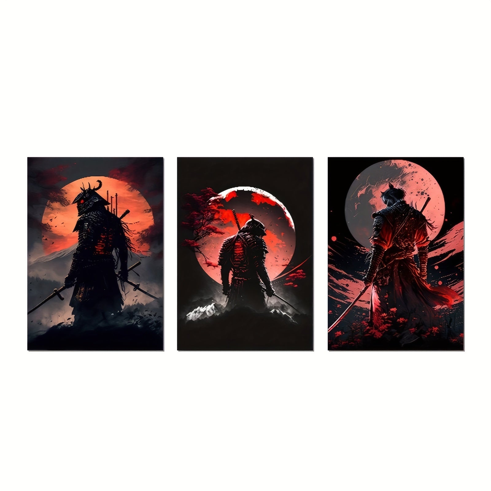 Samurai & Mountain Art Print Set - DECO