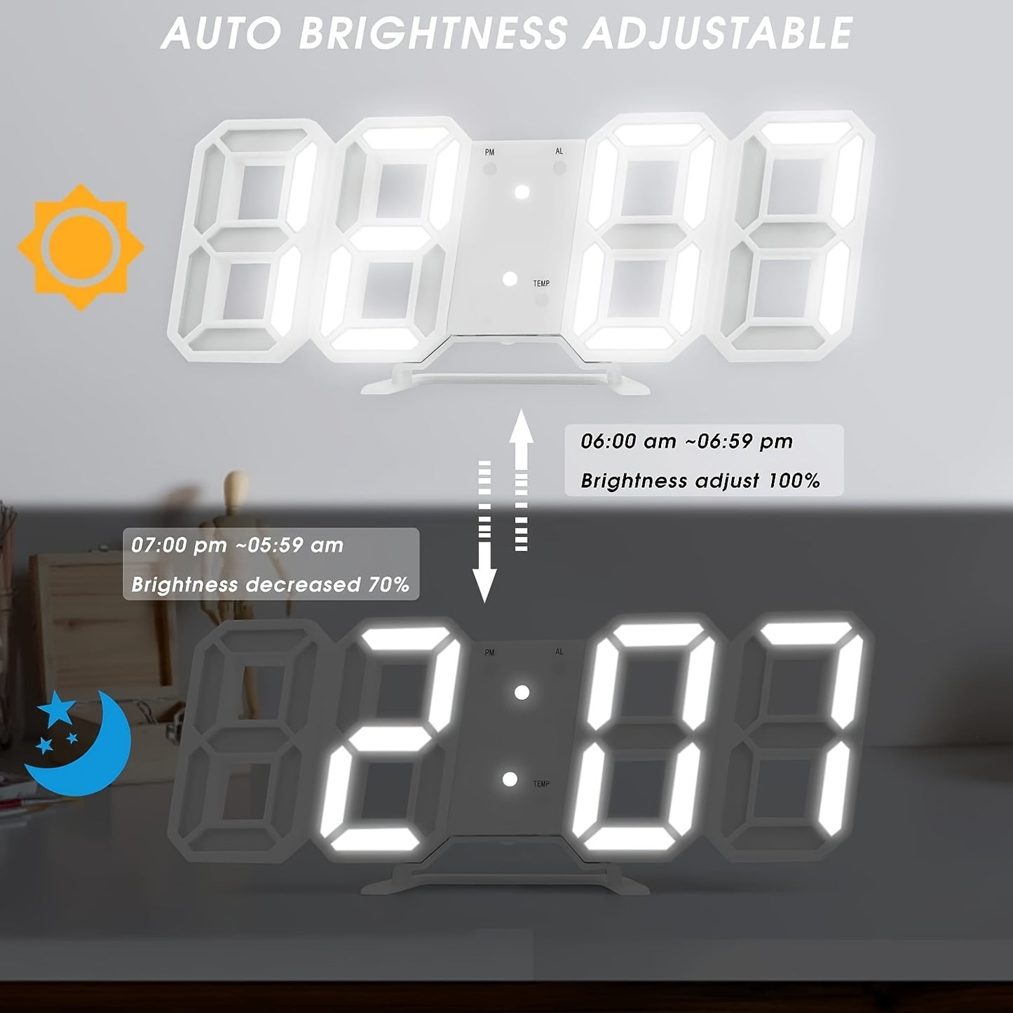 Digital LED Alarm Clock - DECO