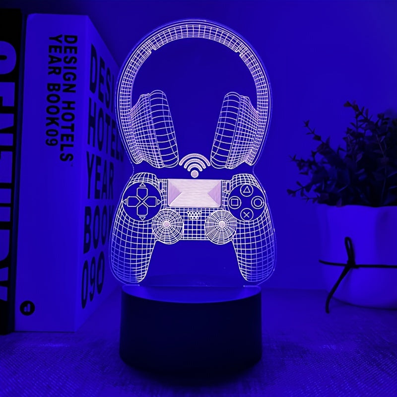 3D Night Light - Gaming Headset - DECO