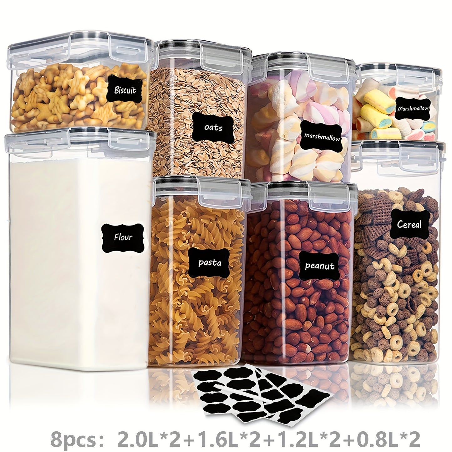 Airtight Food Storage Containers (4-10 pcs) - DECO