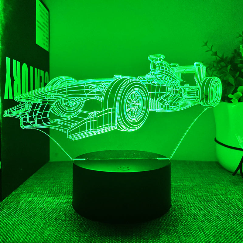 Creative 3D Sports Car Night Light - DECO