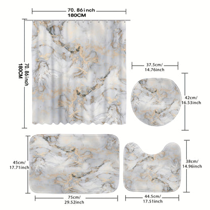 Marble Forest Bathroom Set