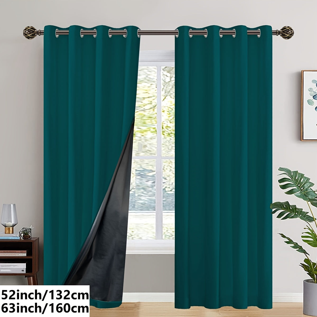 Insulated Blackout Curtains (2 pcs)