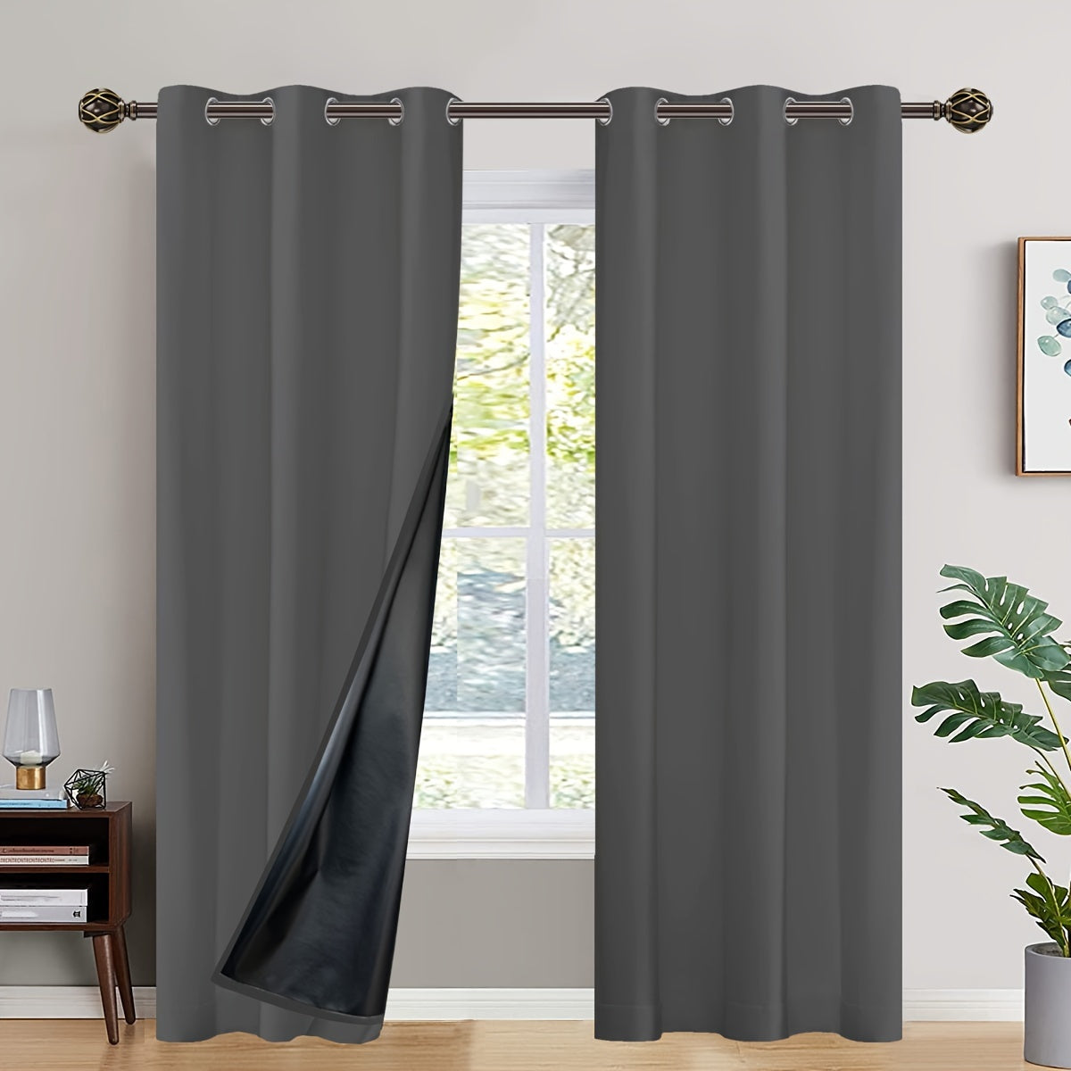 Insulated Blackout Curtains (2 pcs)