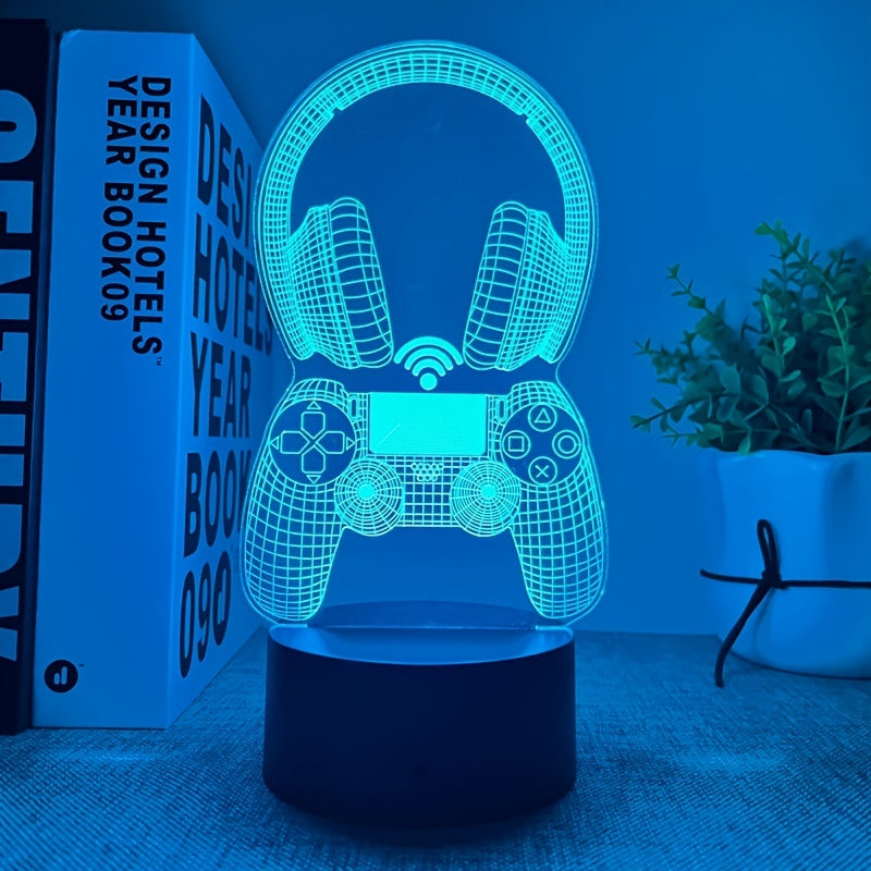 3D Night Light - Gaming Headset - DECO