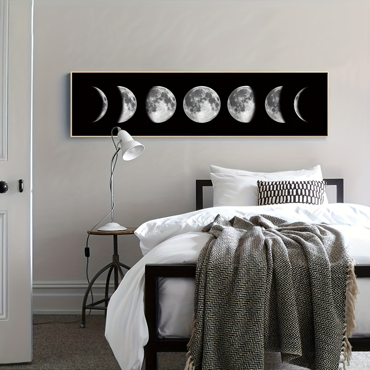 Moon Black & White Art Print - DECO