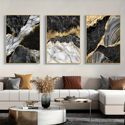 Luxurious Marble Abstract Art Set - DECO