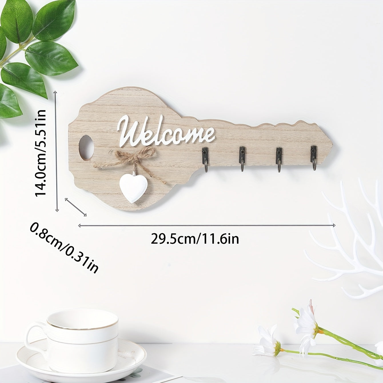 Key-Shaped Wall Hook - DECO