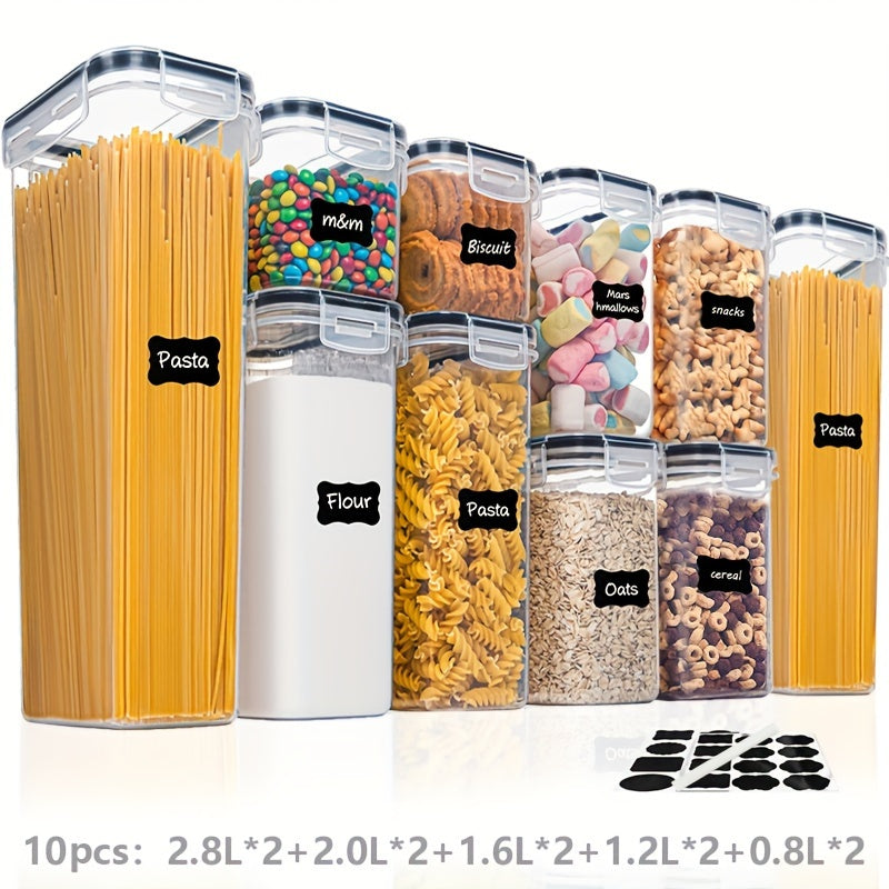 Airtight Food Storage Containers (4-10 pcs) - DECO