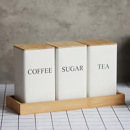 Tea, Coffee, Sugar Storage Set - DECO