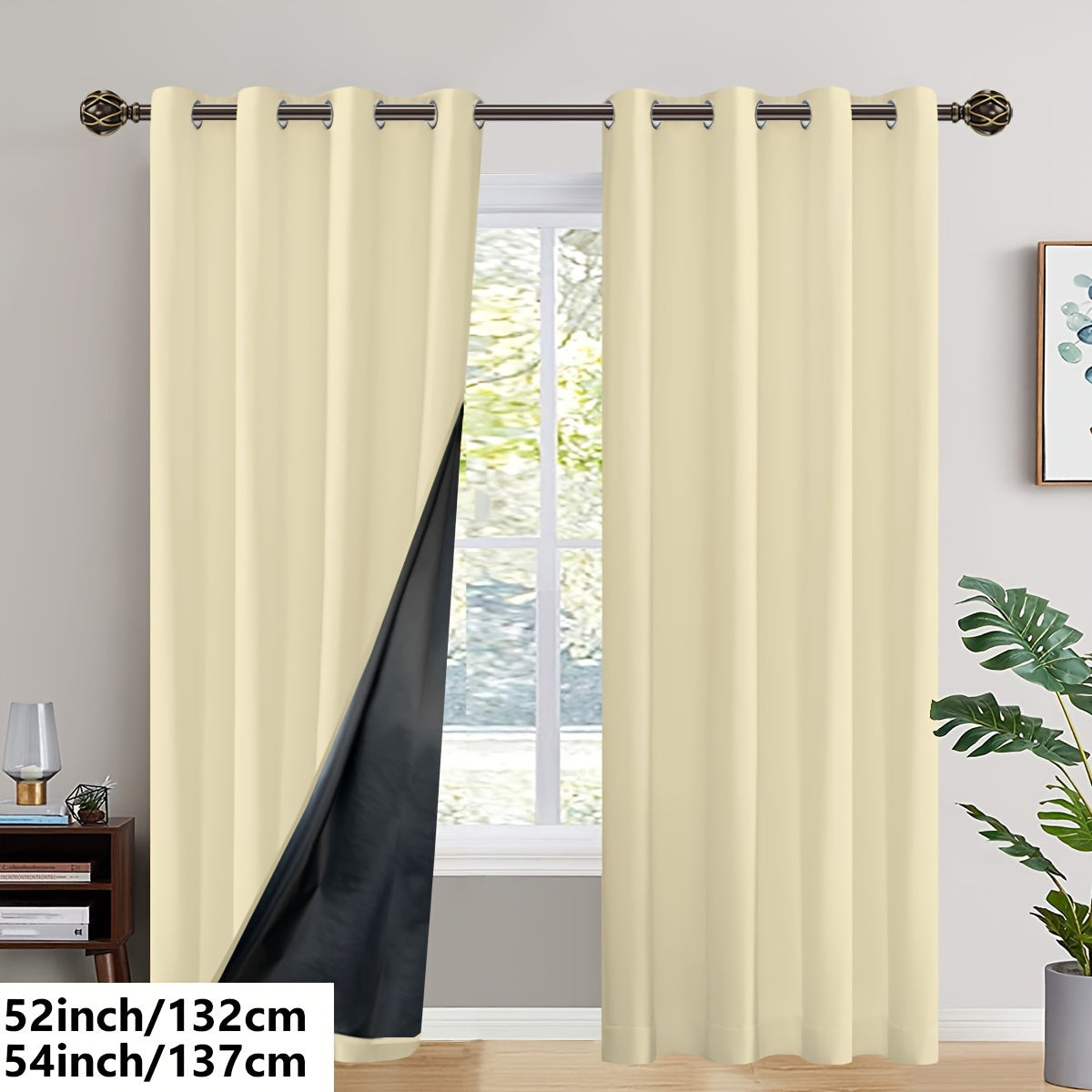 Insulated Blackout Curtains (2 pcs)