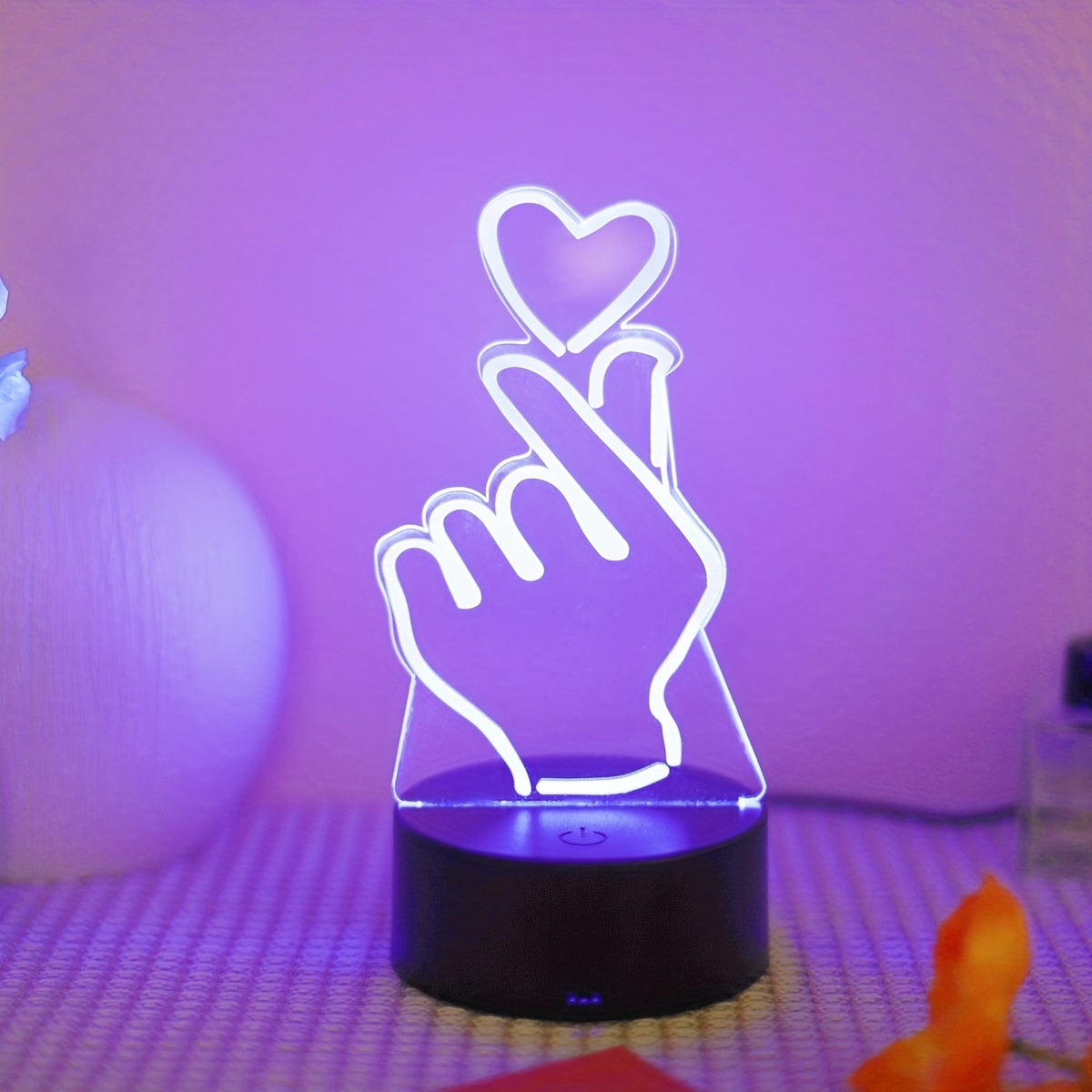 Finger Heart LED Night Light - DECO