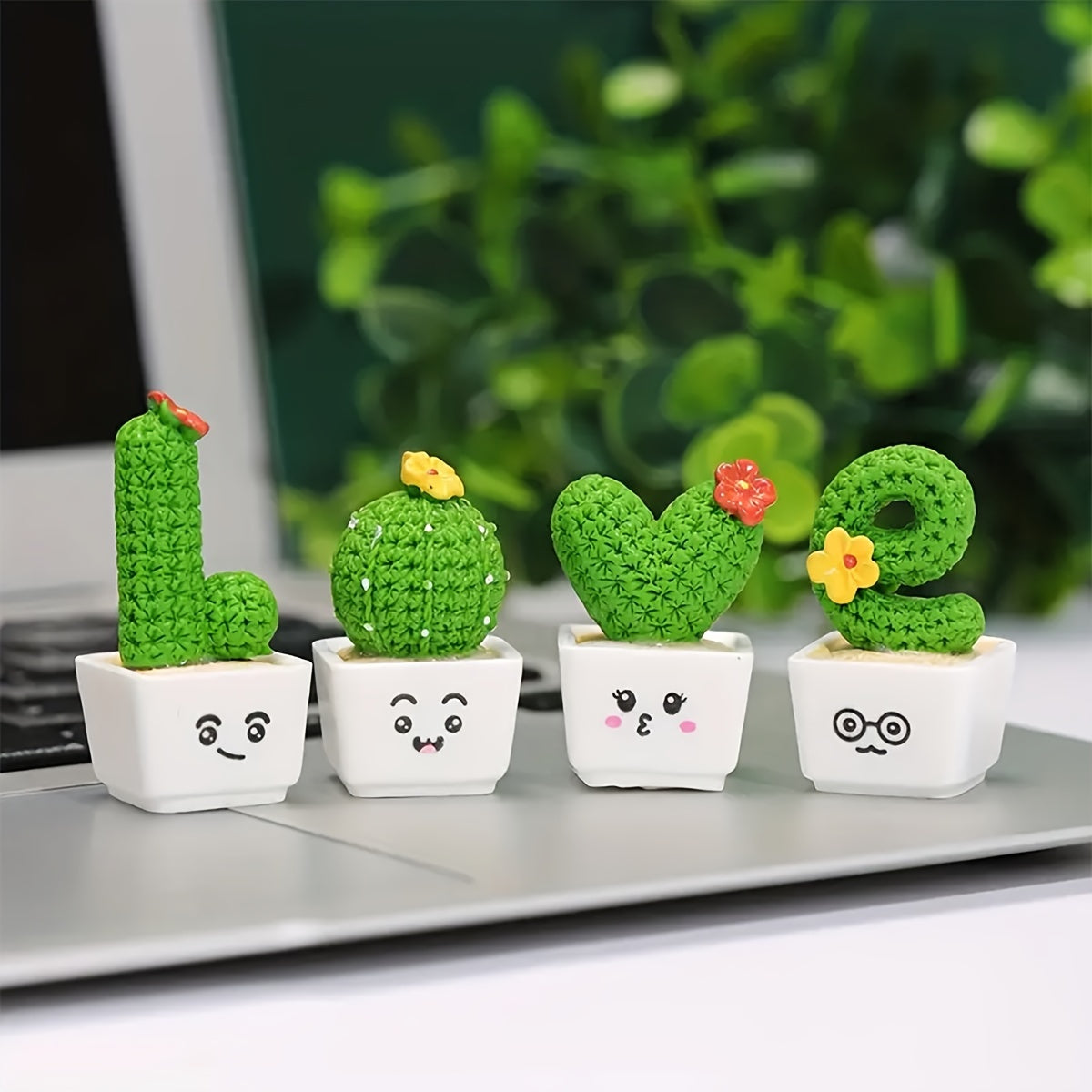 Lovey Dovey Cactus Decorations (4 pcs) - DECO