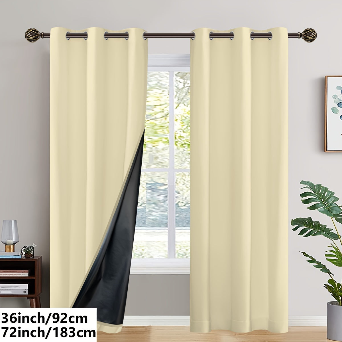 Insulated Blackout Curtains (2 pcs)