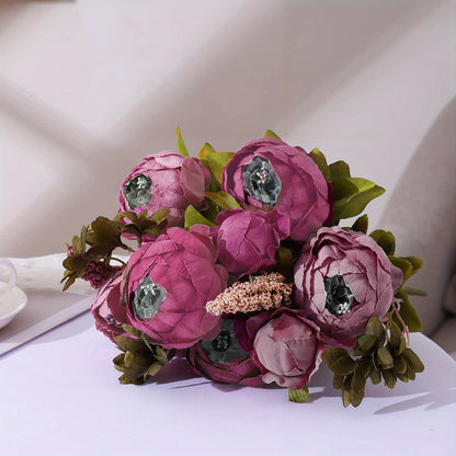 Artificial Peony Flower Bouquet - DECO