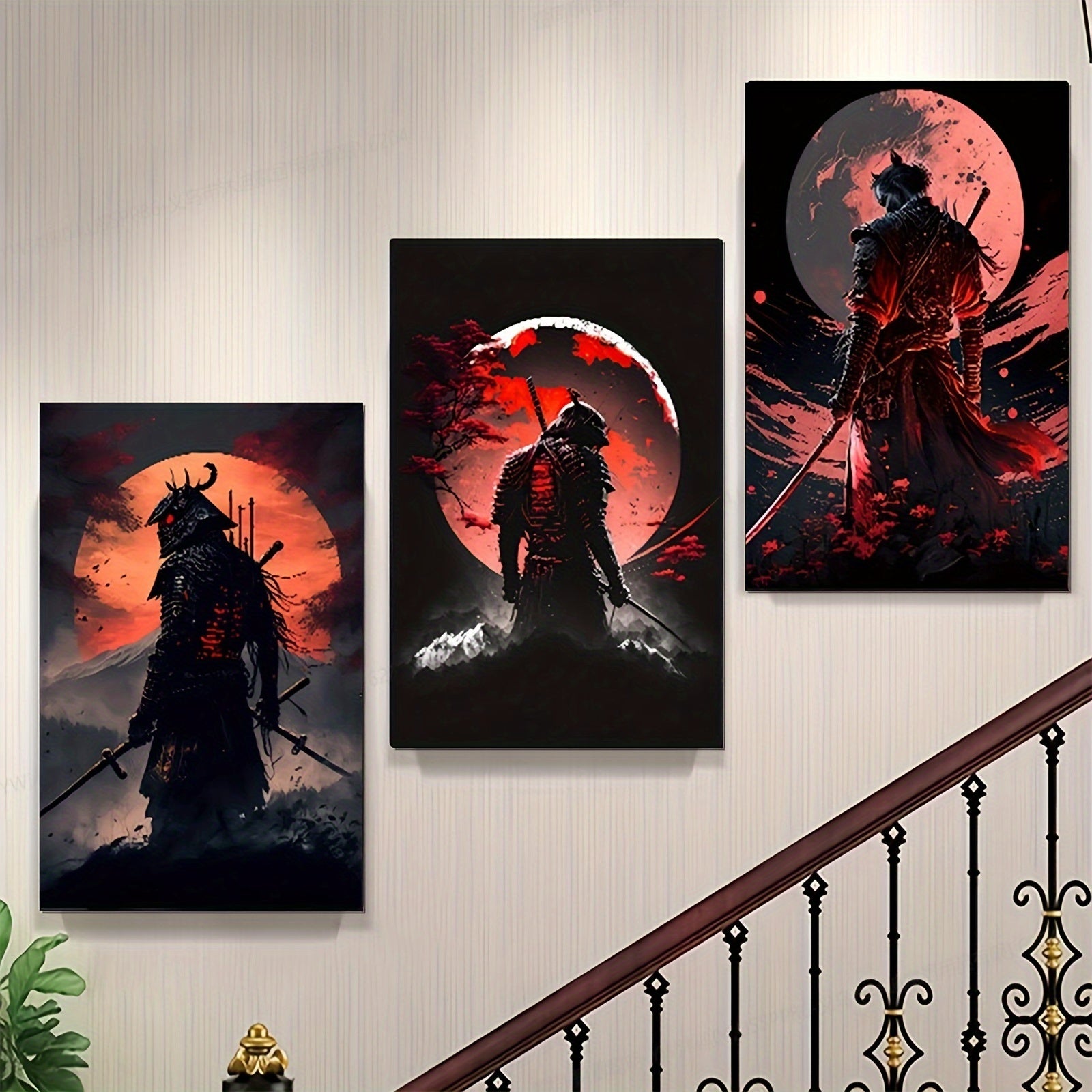 Samurai & Mountain Art Print Set - DECO