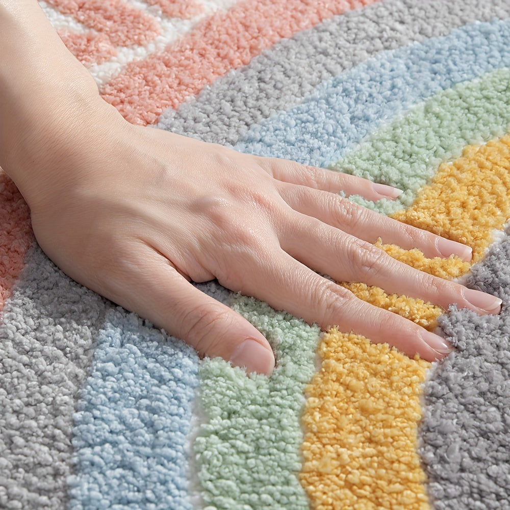 Plush Absorbent Toilet Floor Mat