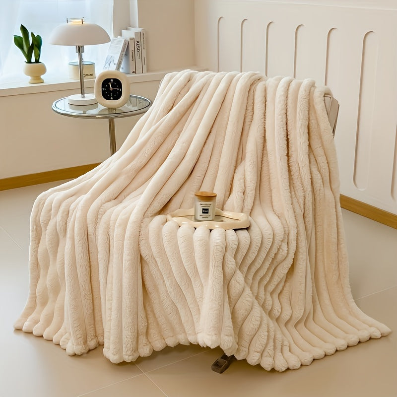 Ultra-Soft Beige Wool Hair Towel - DECO