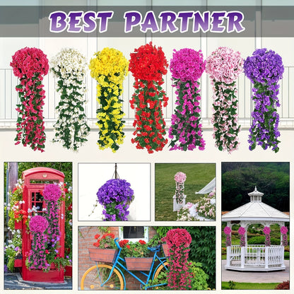 Violet Ivy Artificial Flowers (2 pcs) - DECO