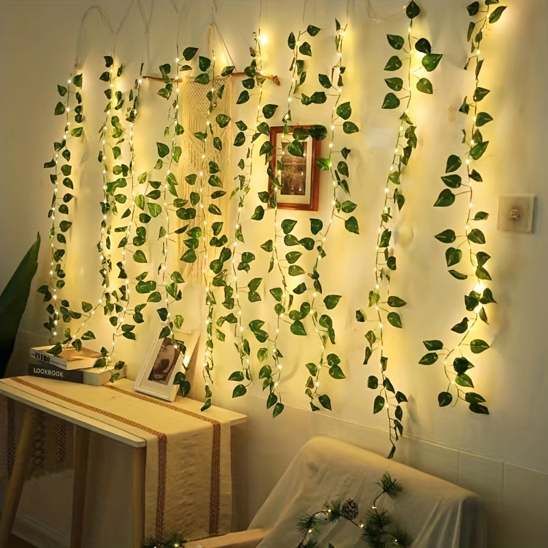 Green Laurel String Lights - DECO