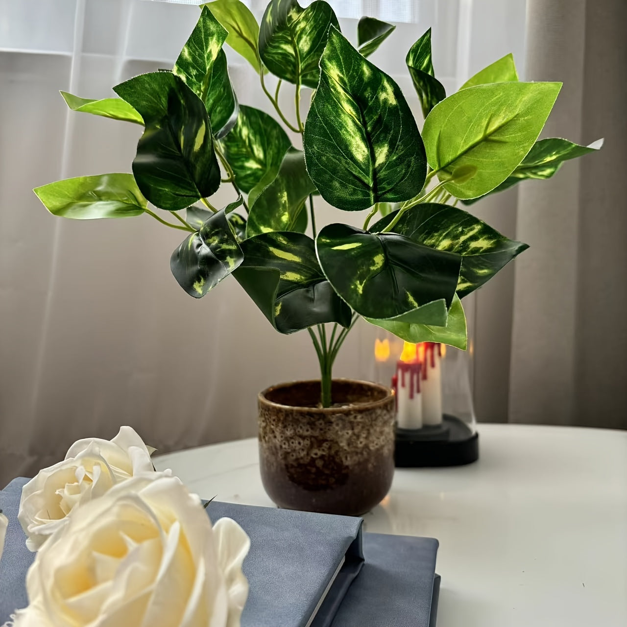 Artificial Potted Leaf Plant - DECO