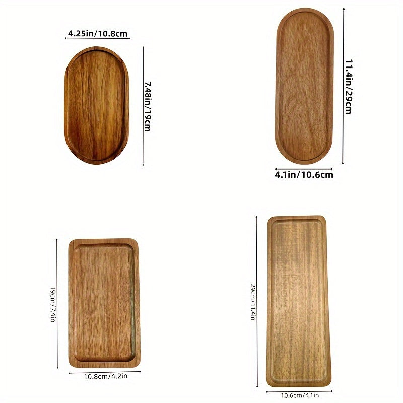 Acacia Wood Serving Trays (4 options) - DECO