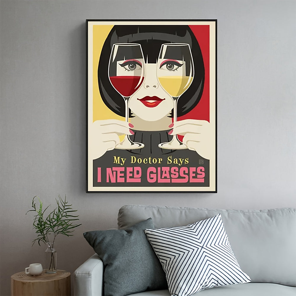 Wine Poster Print - Cheers Art - DECO