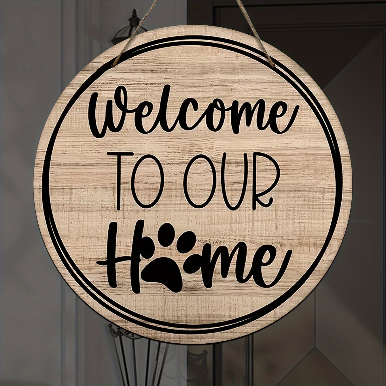 Pet-Themed Welcome Sign - DECO