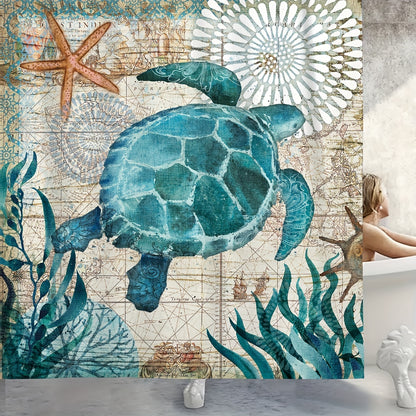 Waterproof Turtle Bathroom Set (1-3pcs)