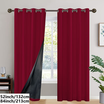 Insulated Blackout Curtains (2 pcs)