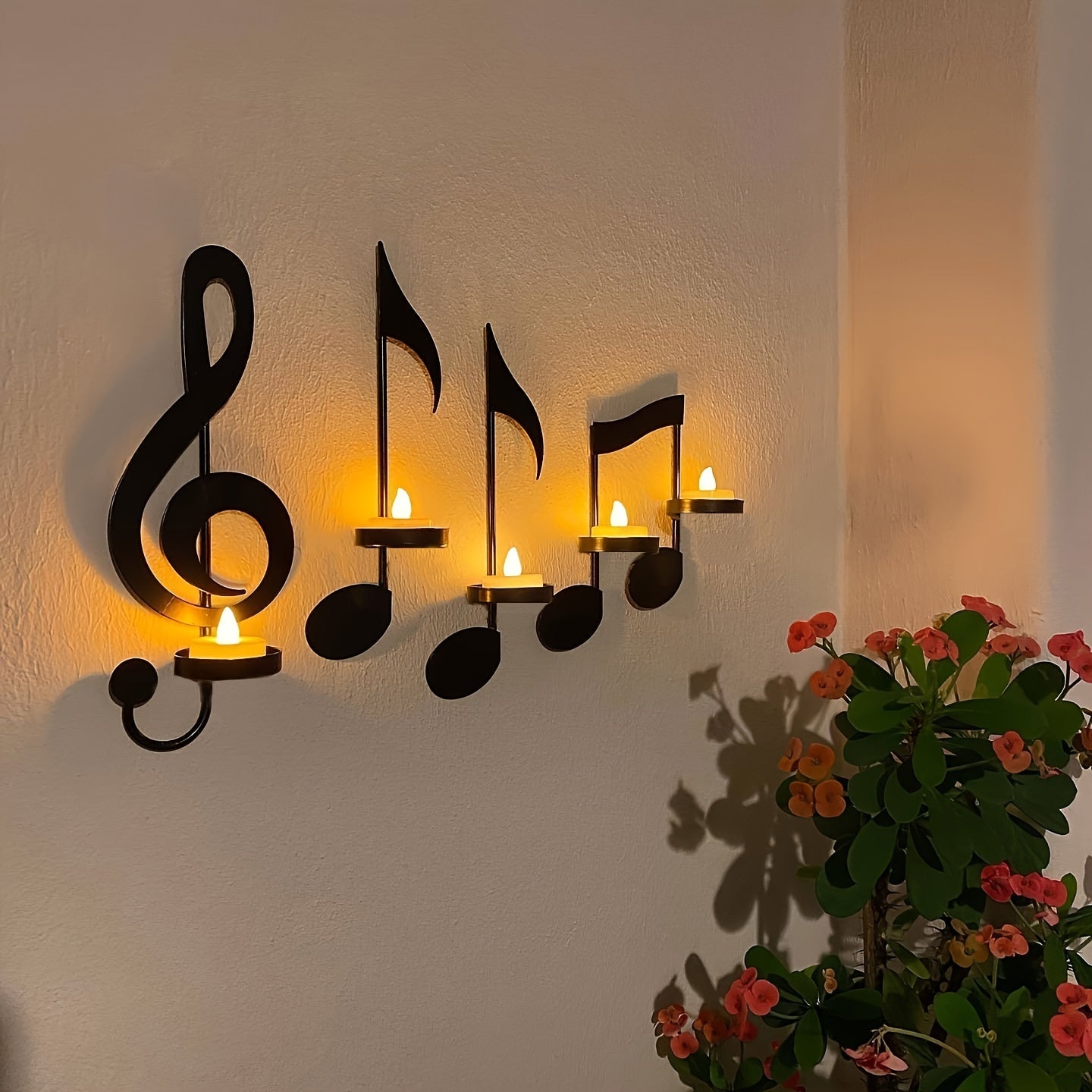 Music Note Candlestick Set - DECO