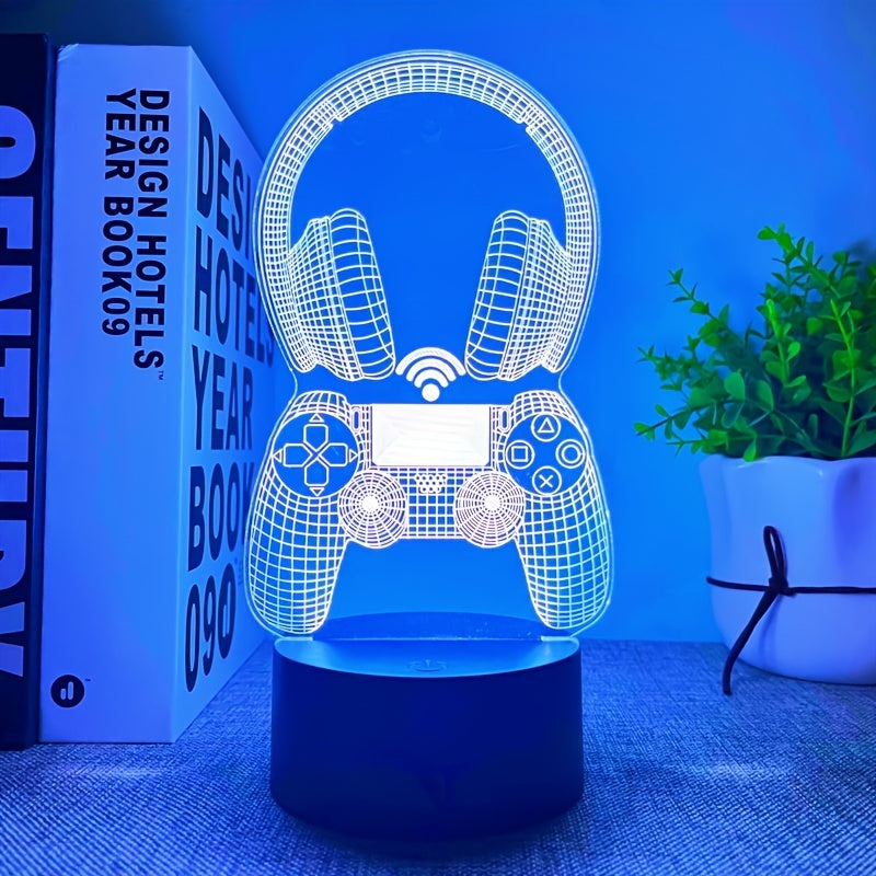 3D Night Light - Gaming Headset - DECO