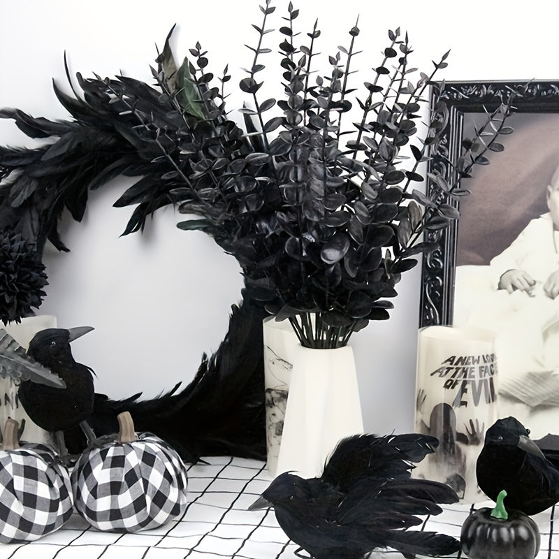 Black Eucalyptus Leaves (10 pcs) - DECO