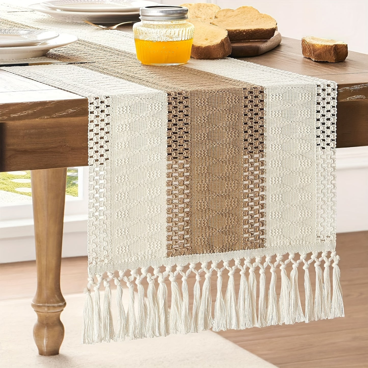 Table Runner with Tassels - DECO